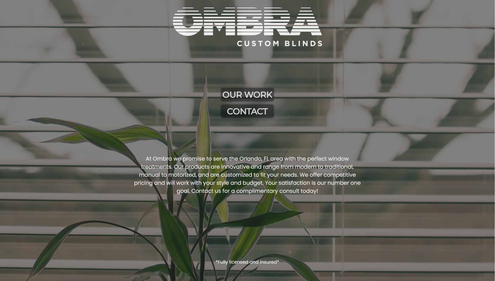 ombra custom blinds site